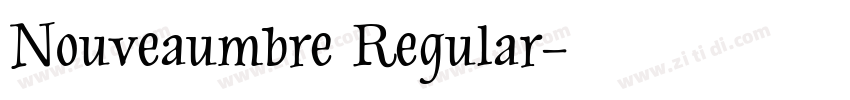 Nouveaumbre Regular字体转换